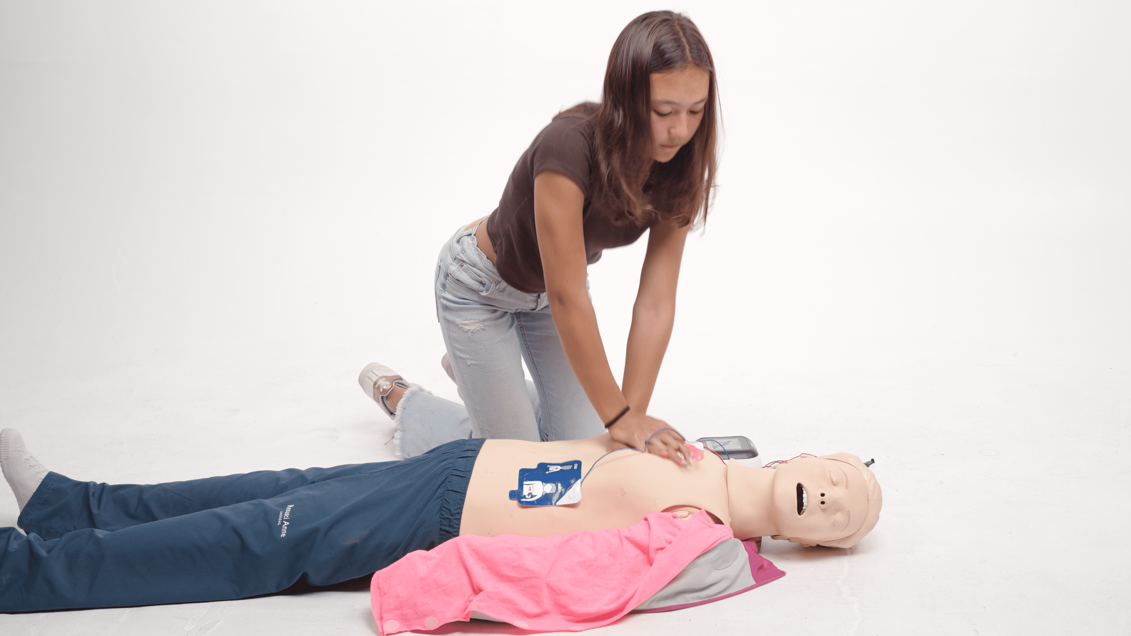 child using aed